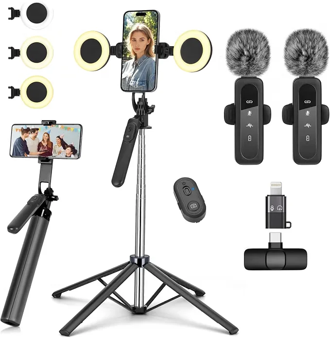 Kit de vlogging para Creadores de Contenido para iPhone/Android